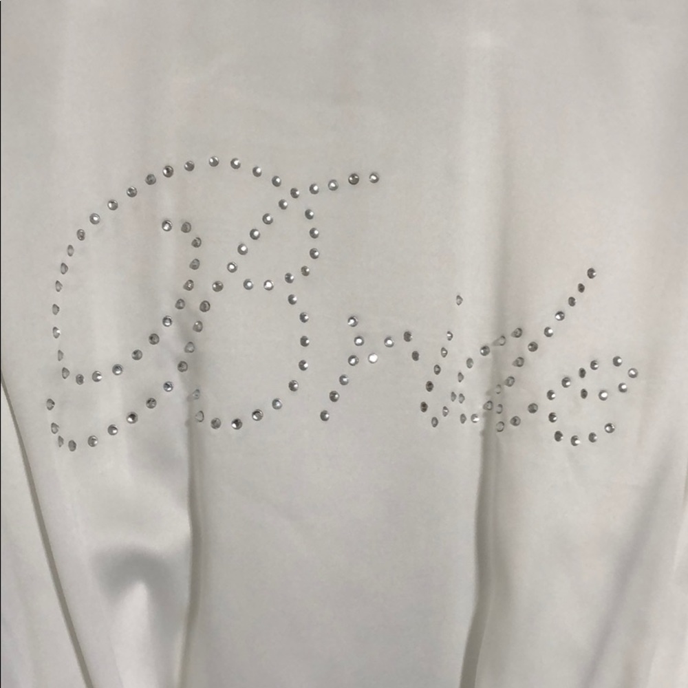 White Silk-Feel Bride Robe - Picture 3 of 4